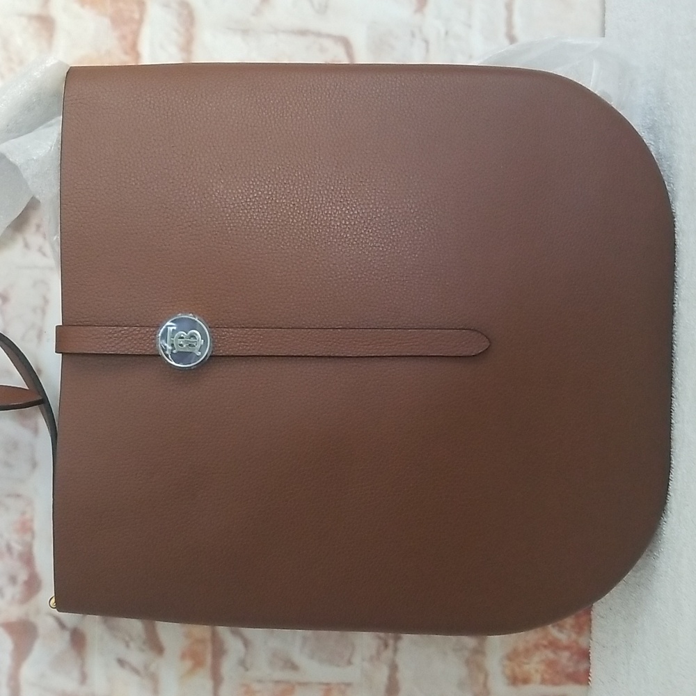 New Burberry Anne Grainy Leather Hobo Bag - Picture 4 of 14